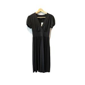Max & Cleo NEW Black Mini Vneck Dress